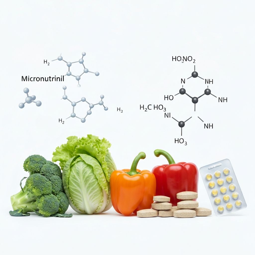 Scientific representation of micronutrients and macronutrient interactions