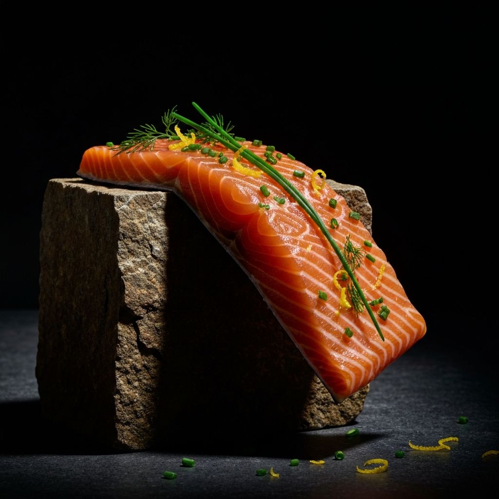 Fish with fresh herbs showing sources of omega fatty acids